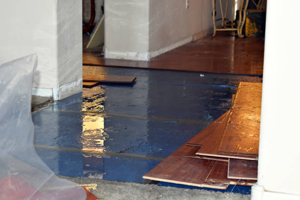 Professional Burst Pipe Water Damage technician working in China Spring, TX
